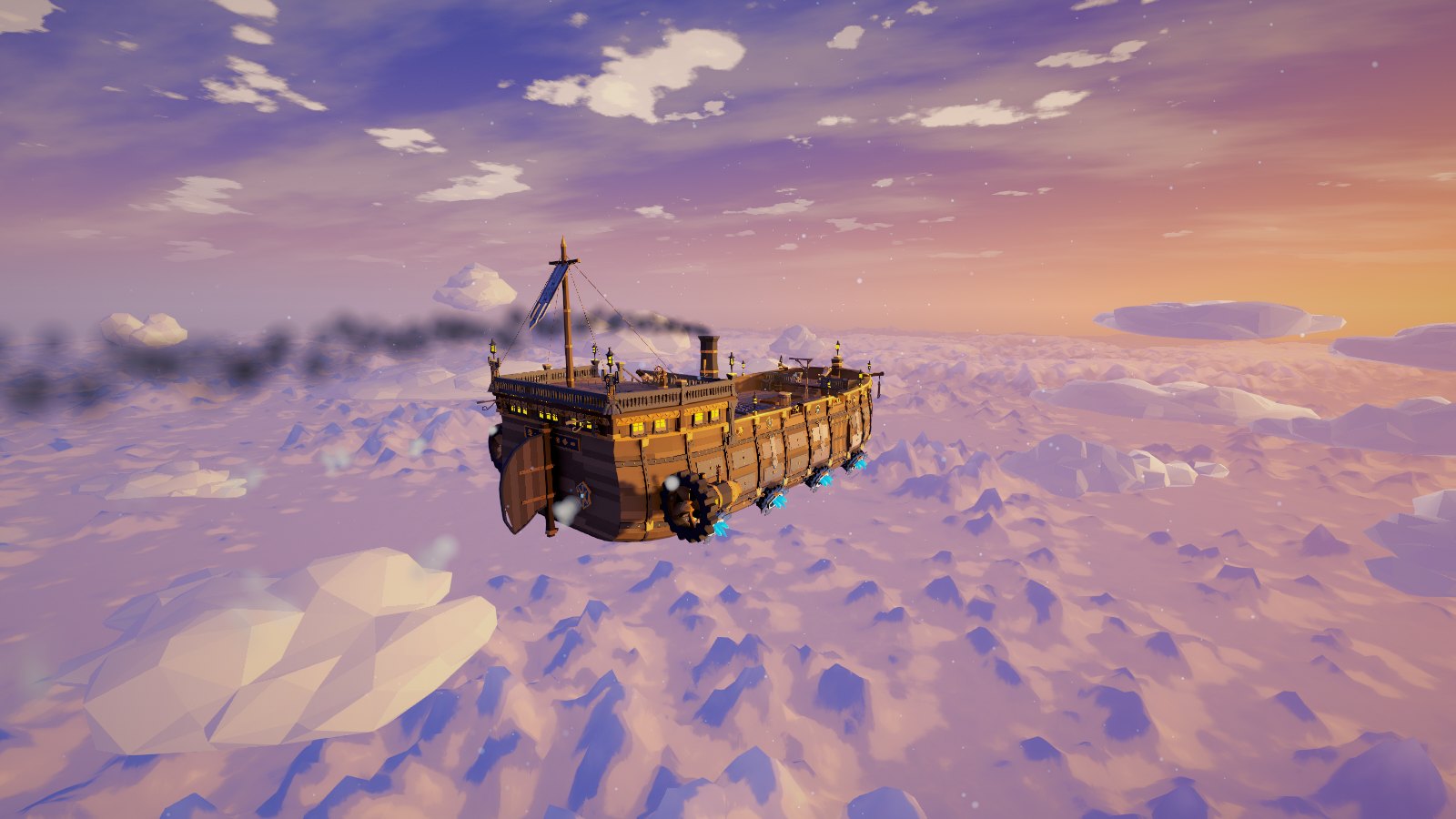 Skyhoard screenshot: under way